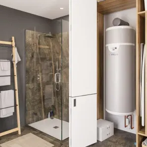 Chauffe-eau thermodynamique Edel Air mural 150 litres sur air extérieur