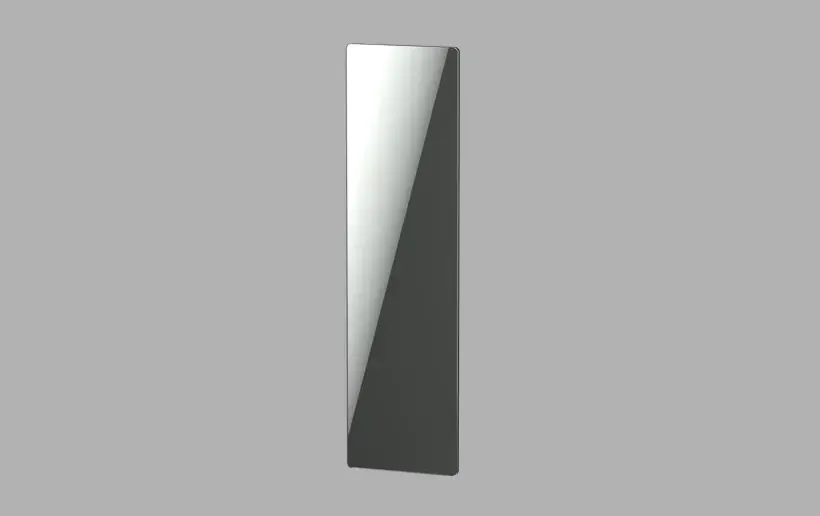 CAMPAVER nativ Radiateur Vertical 1000W Verre massif Reflet