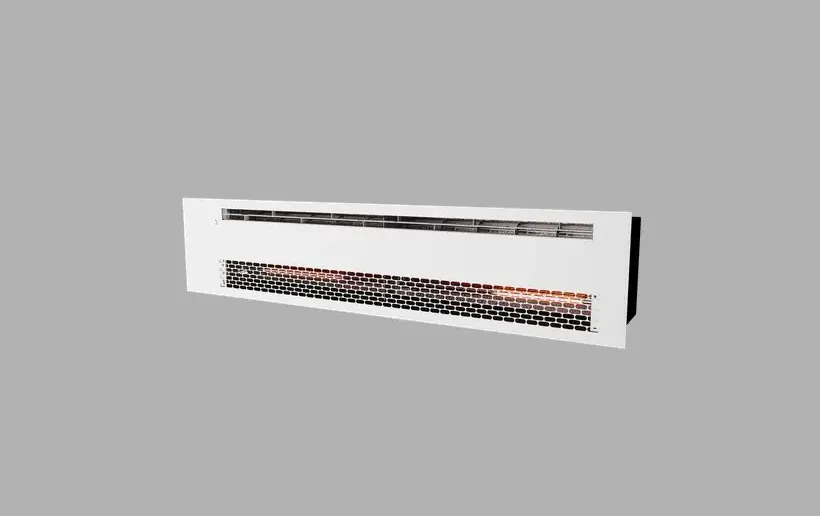 Stopair Rideau d'air encastrable Blanc 6kW/12kW