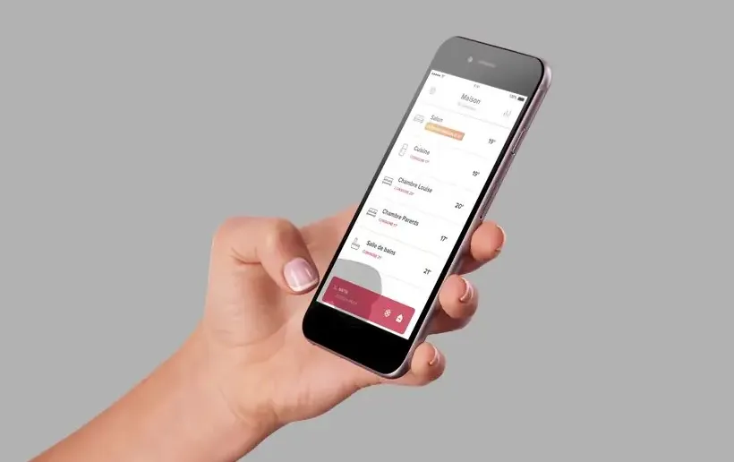 Intuis connect App gérer le chauffage des pièces
