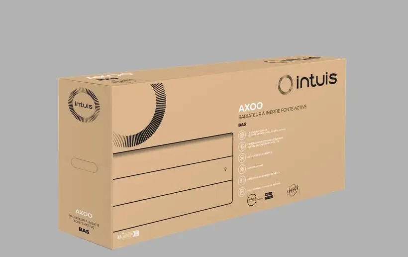 Packaging pour Radiateur Axoo Horizontal blanc 1000W