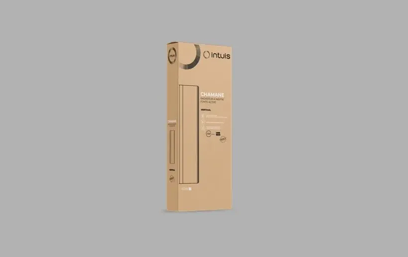 Packaging pour Radiateur Chamane Horizontal blanc 1000W