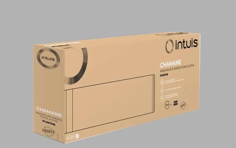 Packaging pour Radiateur Chamane Horizontal blanc 1000W