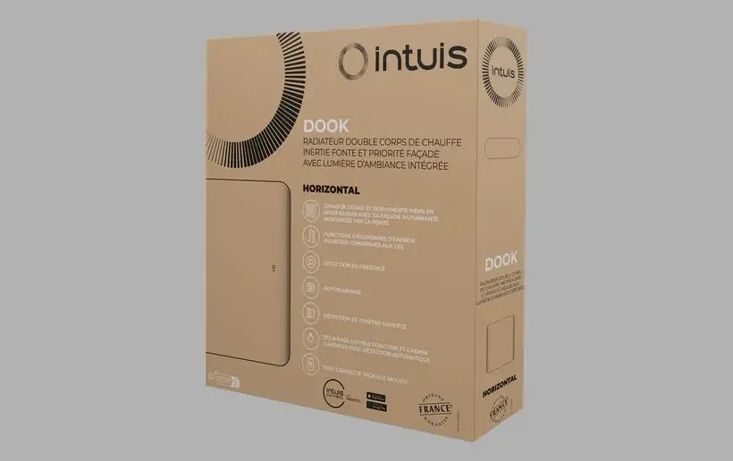 Packaging pour Radiateur Dook 1000W Horizontal Blanc