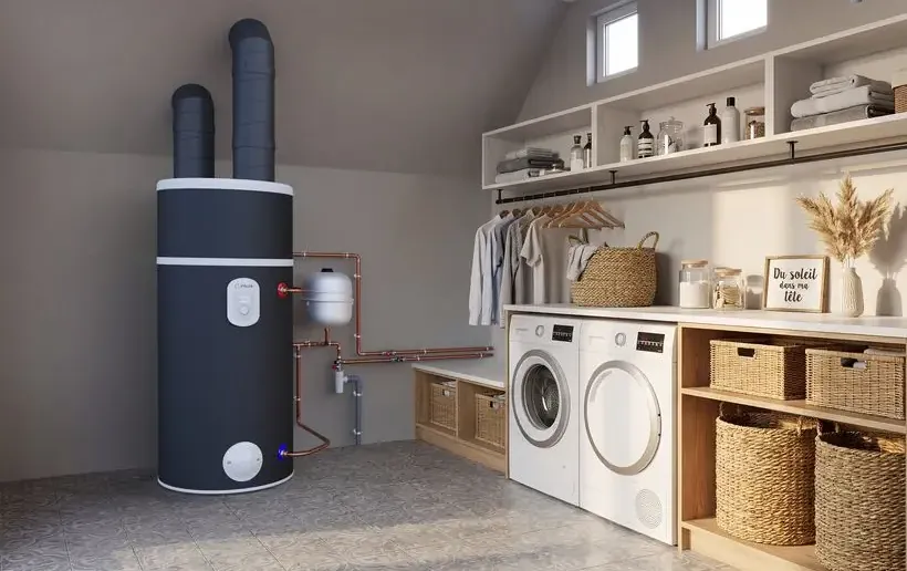 Chauffe-eau thermodynamique connecté - EDEL nativ AIR - sortie toiture