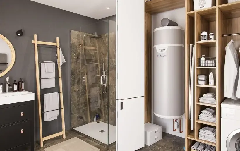 Chauffe-eau thermodynamique Edel Air mural 150 litres sur air extérieur