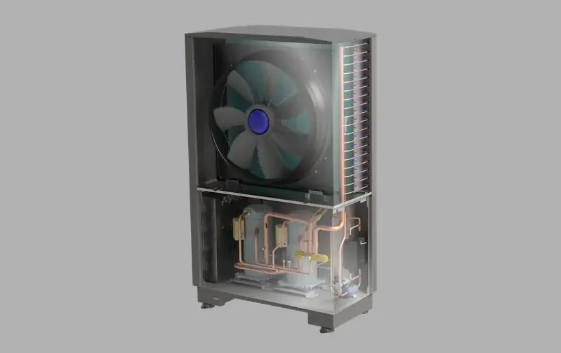 Pompe à Chaleur HRC70 32 kW écorché