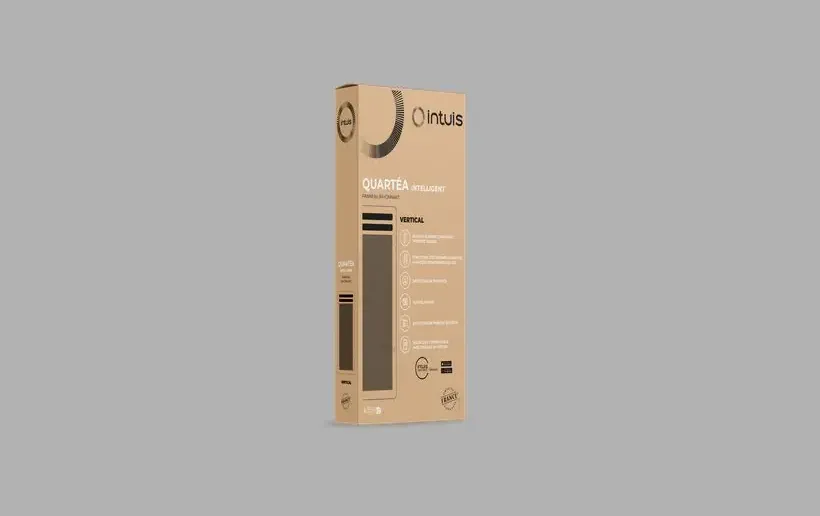 Packaging pour Panneau rayonnant Quartea intelligent 1500W Horizontal Blanc