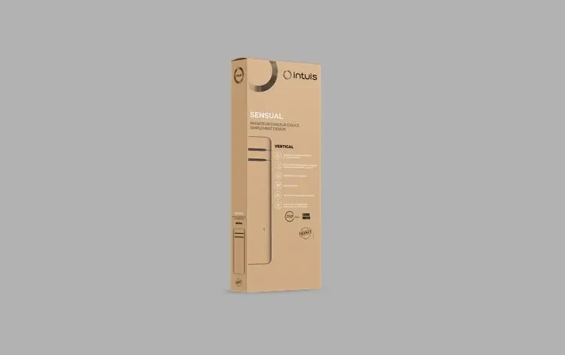 Packaging for Sensual 1000W Horizontal Radiator in white